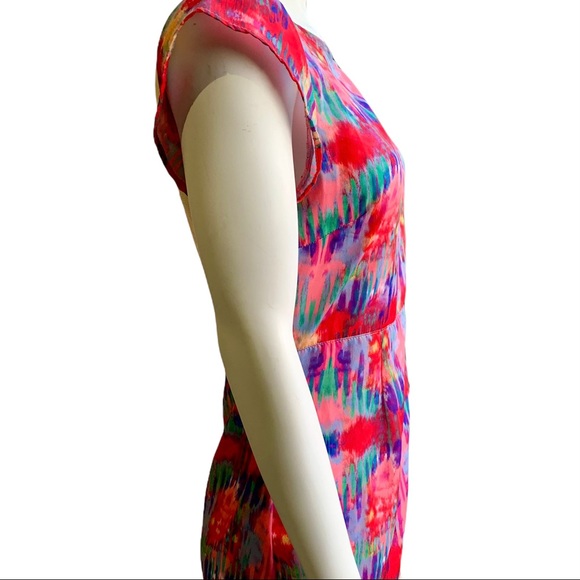 Nasty Gal multicolour mini dress with mesh detail - Picture 5 of 10